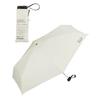 Wpc. IZA Men's Parasol [Palm-Sized] Compact Heat-Blocking, 100% Light Blocking, Off-White, Rib Length: 53cm, ZA020-001-102