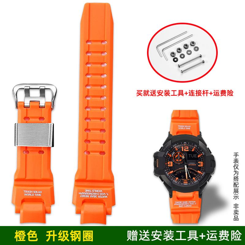 Upgraded Silicone Watchband For Casio G-Shock GA-1000/1100/G-1400/GW-A1000 GW4000 G-1400 strap mens Sport Waterproof watch chain