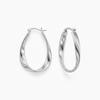 European and American style Mobius earrings women's simple twisted earrings light luxury high sense fashion French plain ring earrings