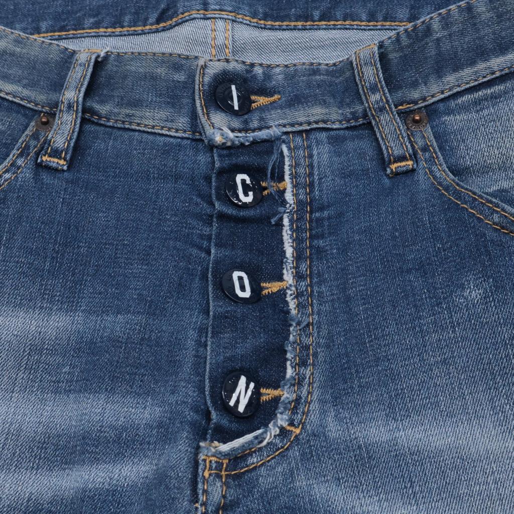 DSQUARED2 S79LA0043 Blue SKATER Button-Fly Denim Pants Bottoms 44 blueUsed