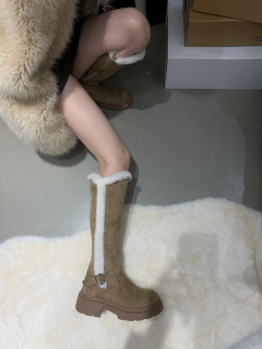 

Длинные сапоги для детей супер популярны осенью и зимой, и они отлично выглядят.. Они популярны, но колено маффин толстая подошва навалена толстым снегом 39 хаки