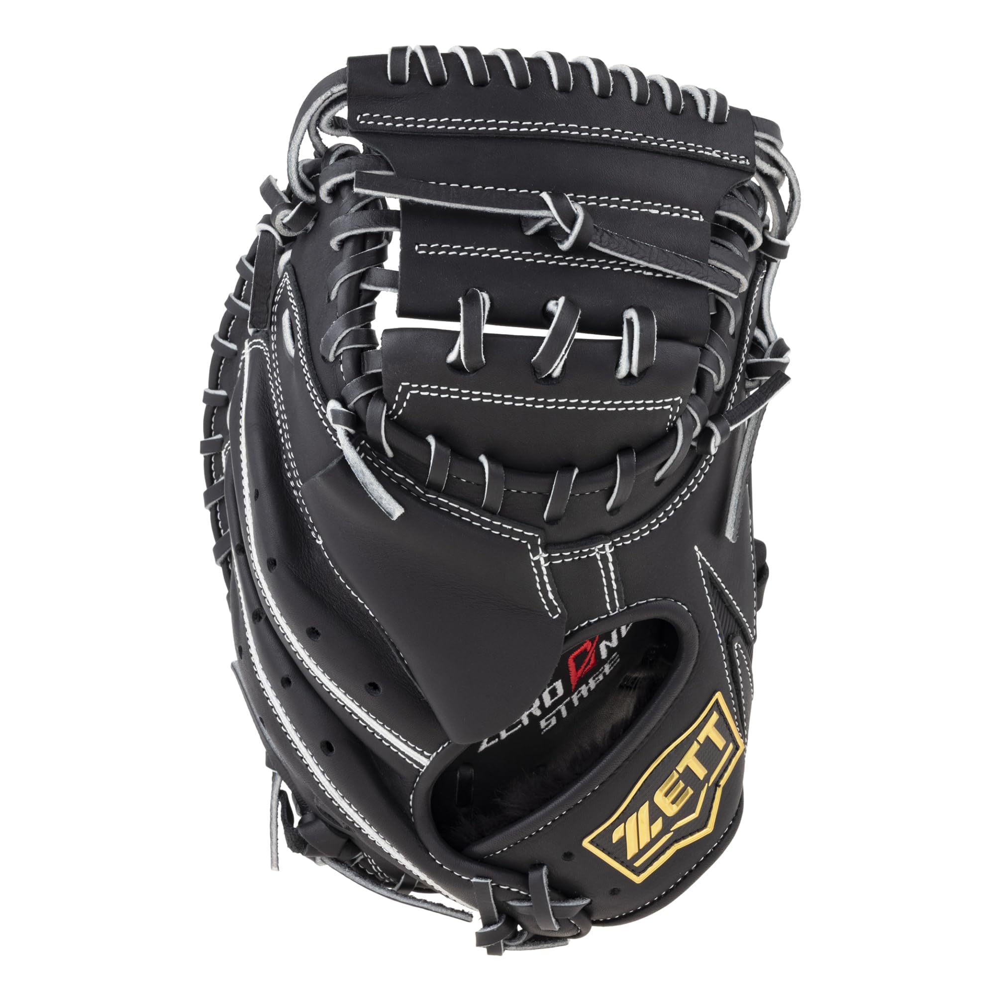 ZETT Youth Softball Zero One BJC712612 Catcher s Mitt, Stage, Right-Handed Throw, Black,