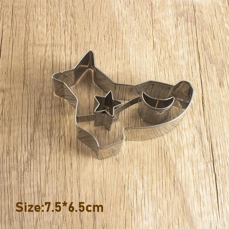 Halloween Sugar Flipping Cookie Mold Stainless Steel Skull Pumpkin Cookie Cutting Cake Mold Baking Utensils