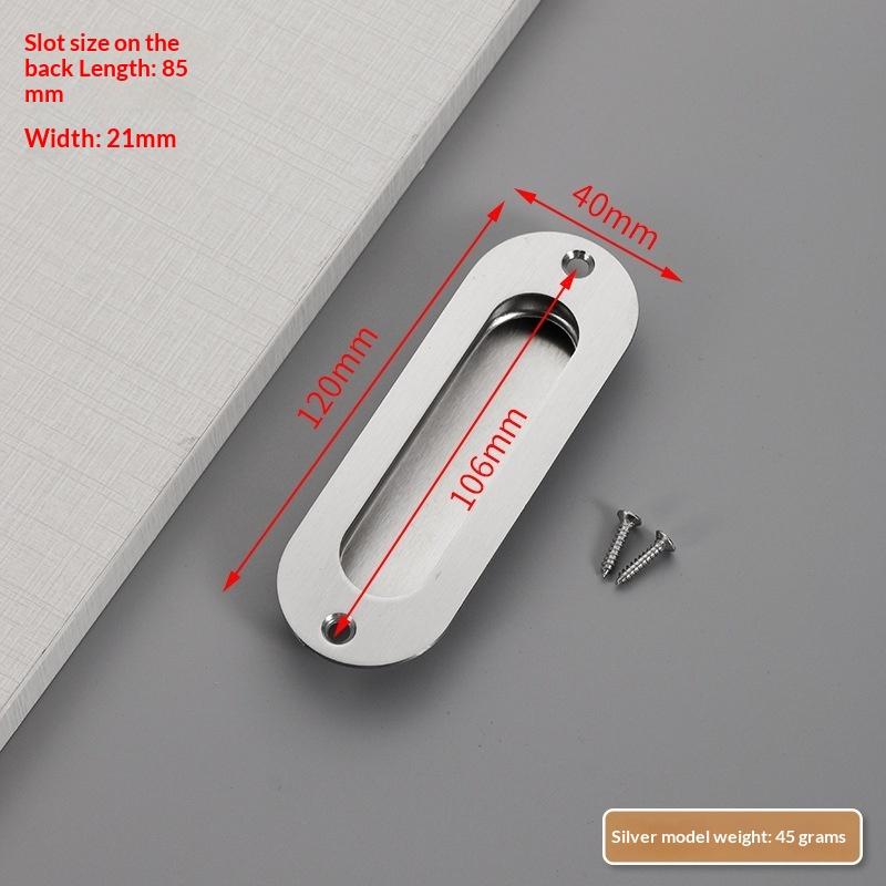 Poignée cachée en acier inoxydable Poignée de porte coulissante intégrée Poignée de tiroir de porte coulissante intégrée Poignée Noir Or Bronze