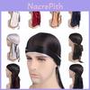 Chapéu Lenço de Cetim Versátil Unissex com Durag Sedoso e Ajuste Seguro Ajustável