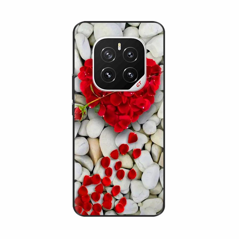 Painted Cover For Honor GT Pro Phone Case for HONOR GTPro Soft Black Silicone Back Cover Shockproof Protective Shell Para Hoesje