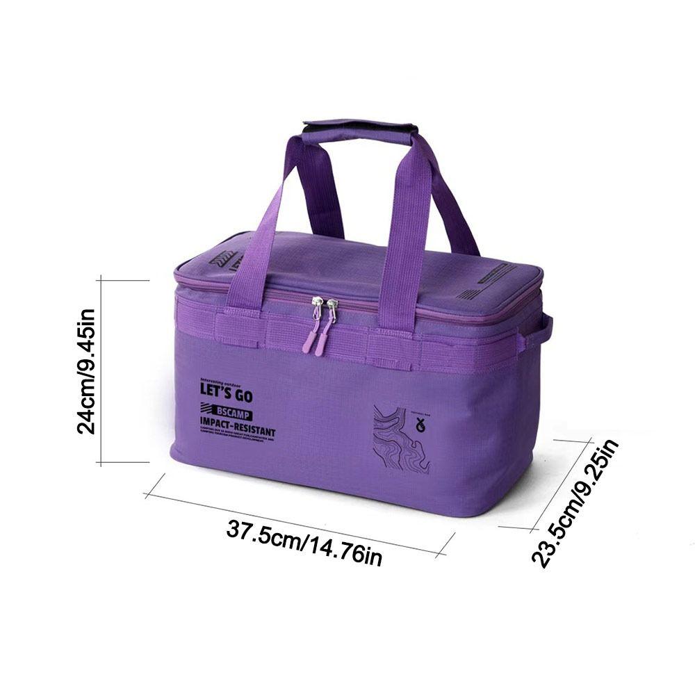 Folding Camping Picnic Box Large Capacity Outdoor Storage Box Camping Storage Bag  Picnic Tool