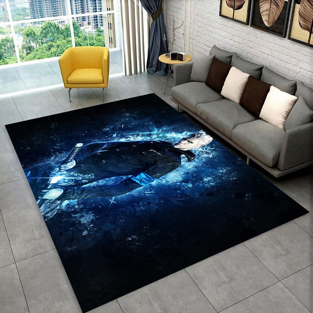 DMC Game 3D D-Devil May Cry cartoon Rug Carpet for Living Room Bedroom Home Decor,Floor Mat Non-slip Decoration for Sofa Doormat