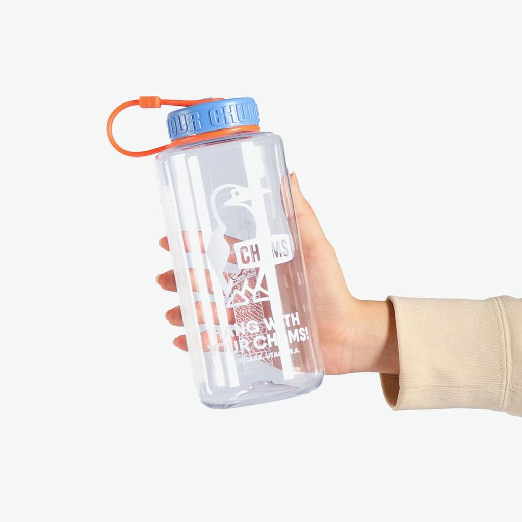 CHUMS Booby Bottle 1000ml Water Bottle Clear x Pink CH62-2125