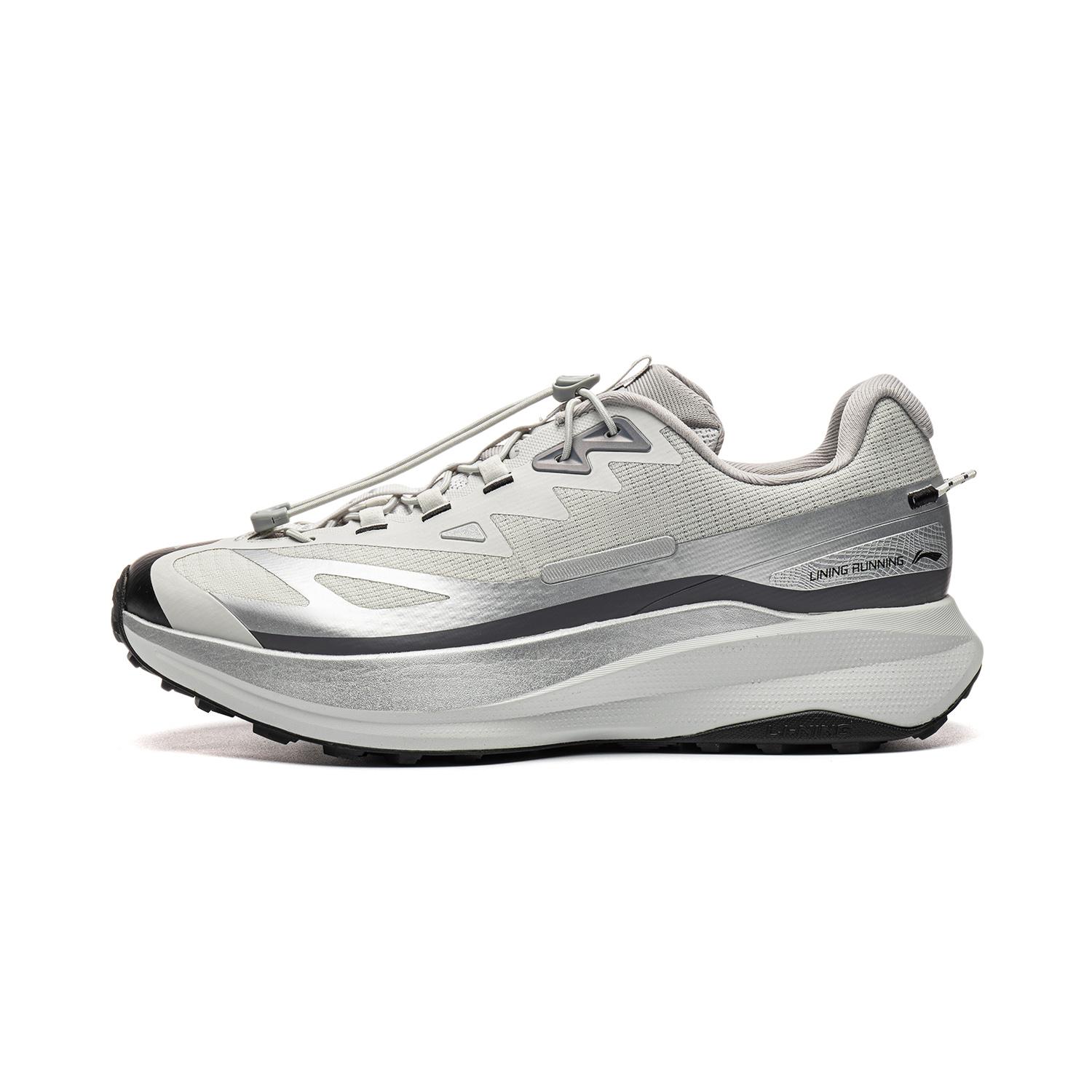 Мужские кроссовки Li-Ning Коллекция Lingchuan Беговые кроссовки Мужские Низкие Кристальный Лайм Серебристый 44