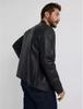 New Men Jacket Black Stylish Leather Handmade Genuine Lambskin Motorcycle Warm Soft