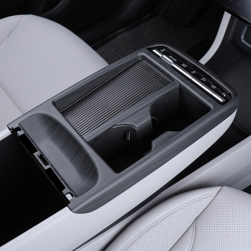 For Hyundai Tucson 2025 2026 Car Centre Console Trim Frame Central Gear Shift Protective Cover Carbon Fiber ABS Material LHD RHD