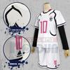 HOLOUN Blue Lock Sae Ito 10 White Cosplay Halloween Performance Holiday Size L & No. Costume, Sportswear, Event, Anime, Costume, Outfit, Gift,