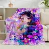 1PC Ice Queen Flannel Blanket Gift, Suitable for Both Men And Women, Soft Ideal for Beds And Sofa, Birthday Or Christmas Gift