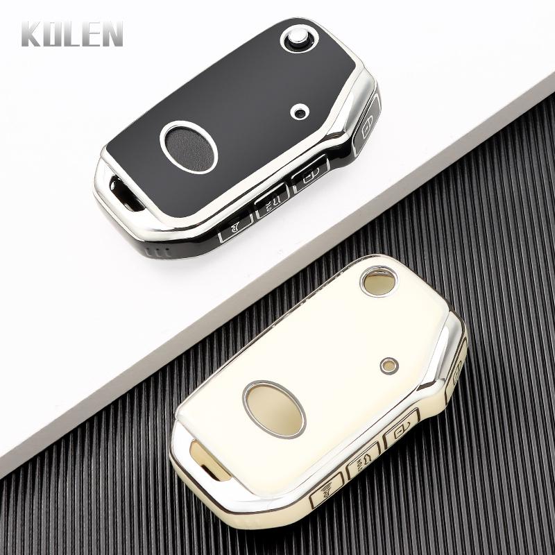 Tpu Car Flip Key Case Cover Shell Fob For Kia Sportage R Gt Stinger Gt Sorento Ceed Cd Cerato Forte   Accessories Holder