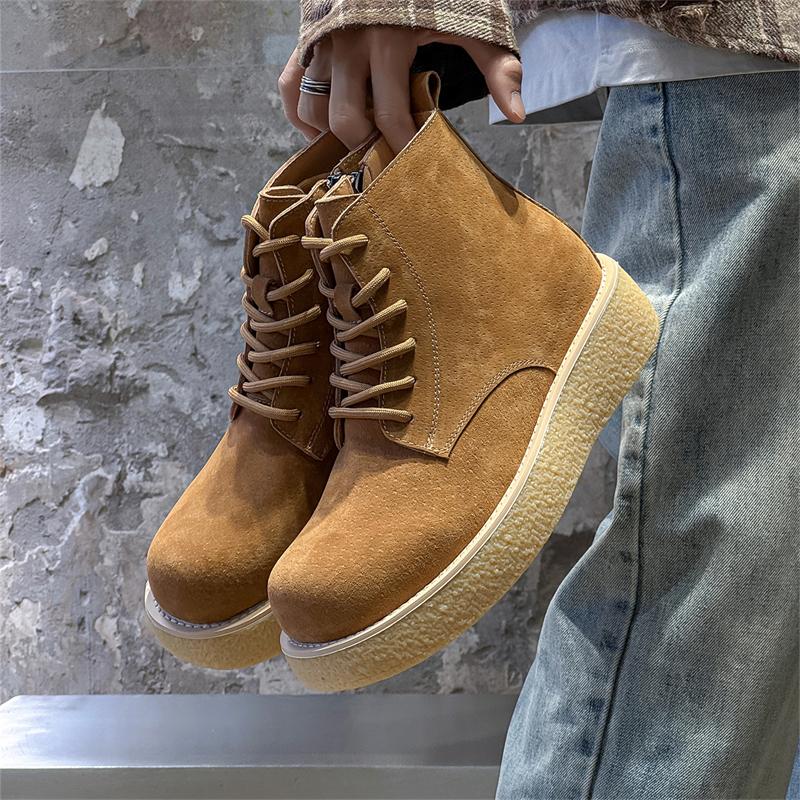 Fashion New Autumn and Winter Men's Shoes Fashion Designer Style Work and Business Office Leisure Outdoor Street 38-46 Boots Versatile