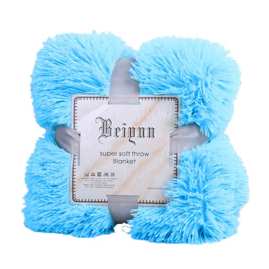 80x120cm Soft Fluffy Shaggy Warm Bed Sofa Bedspread Bedding Sheet Throw Blanket