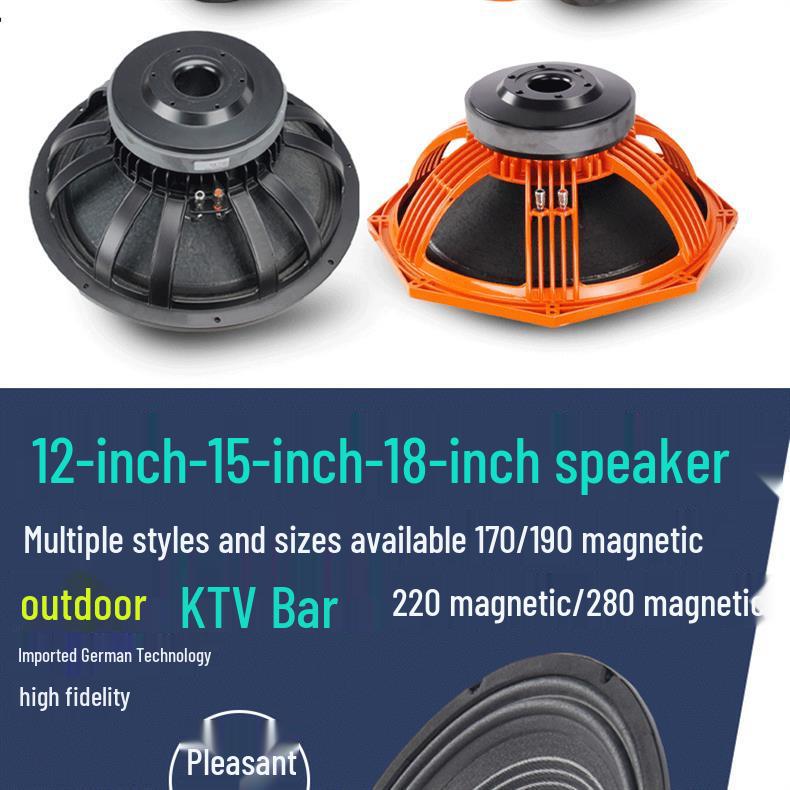 10, 12, 15, 18-inch KTV Subwoofer & Mid-bass Treble Pro Home Audio Speaker
