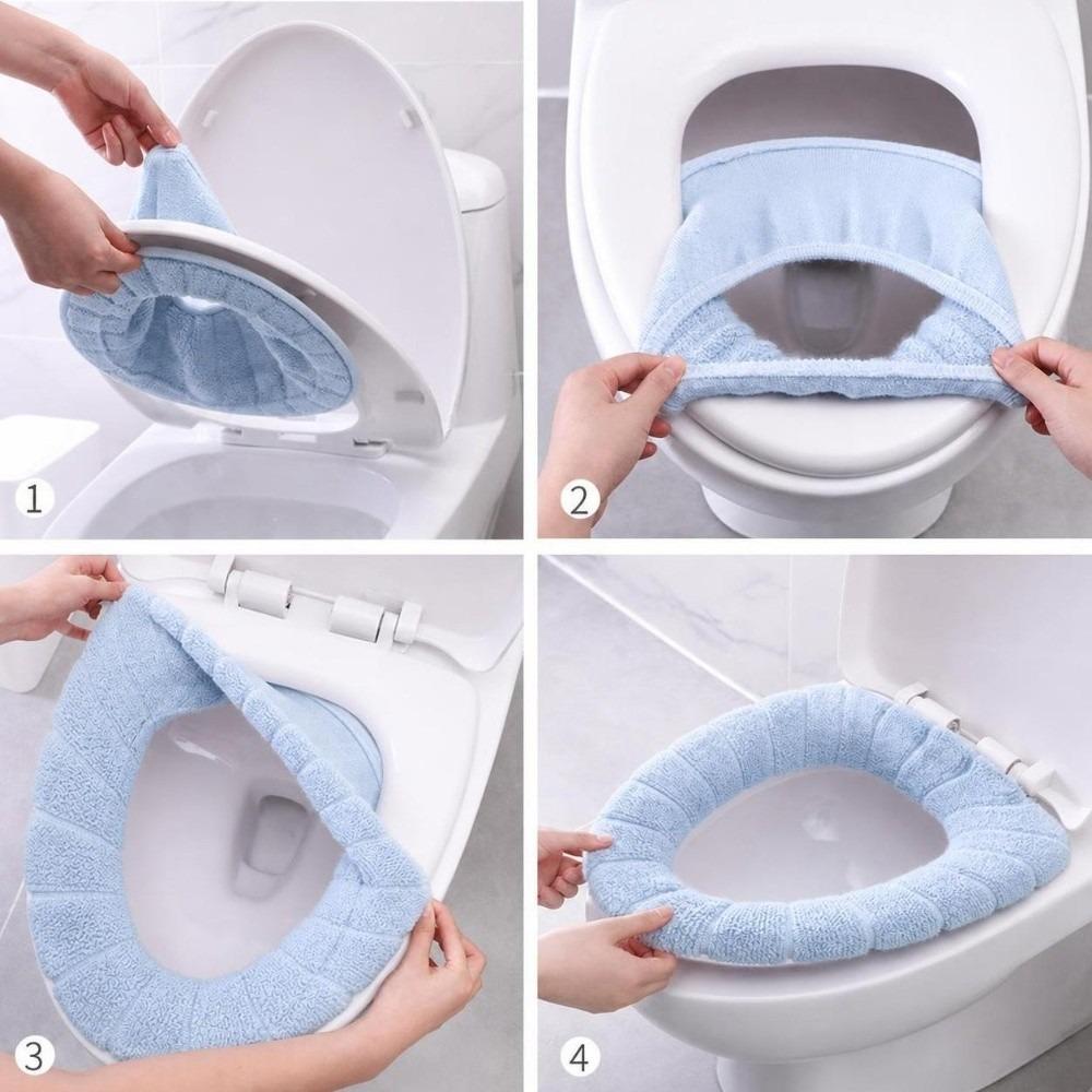 5 Pack 5 Color Combinations Toilet Seat Cover Thickened Material Toilet Seat Pad  RV Toilet