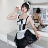 Damen Verspieltes Herz Dienstmädchenschürze Spitze Sexy Dienstmädchenkostüm Spieluniform Sexy Dessous Cosplay