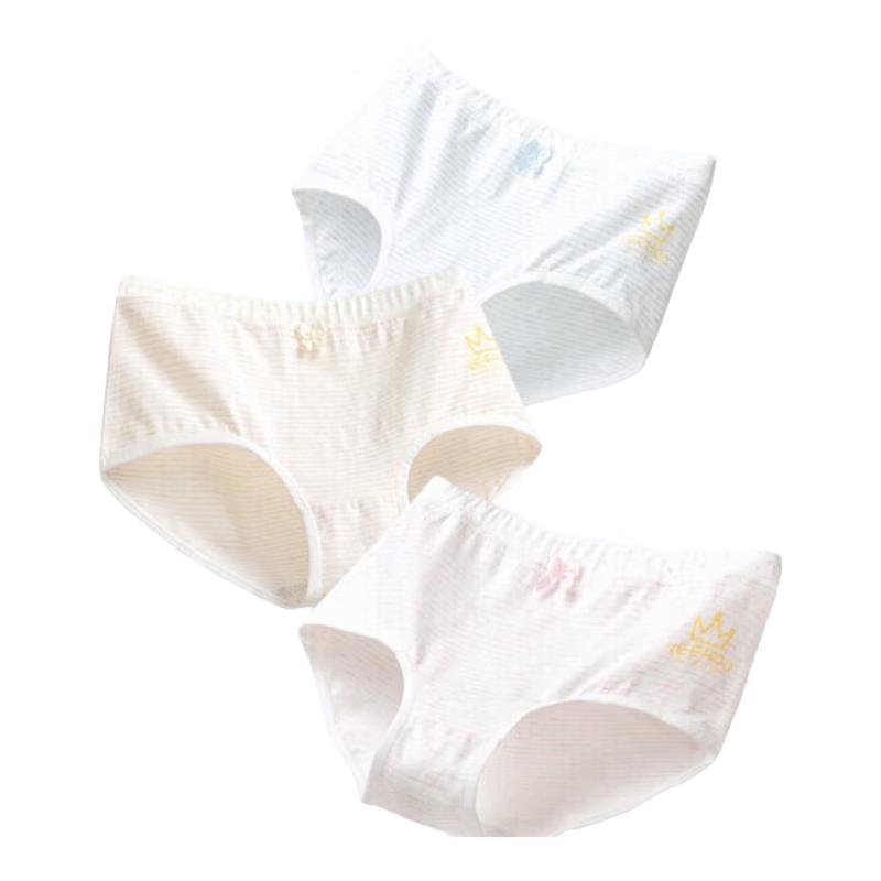 YEEHOO 3A Antibacterial Cotton Girls  Briefs 3-Pack 110
