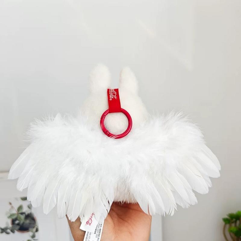 15-17cm For Labubu Baby Clothes Angel Wings Bubble Mart Role Playing Fashion Accessories  Car Pendant (No Dolls)