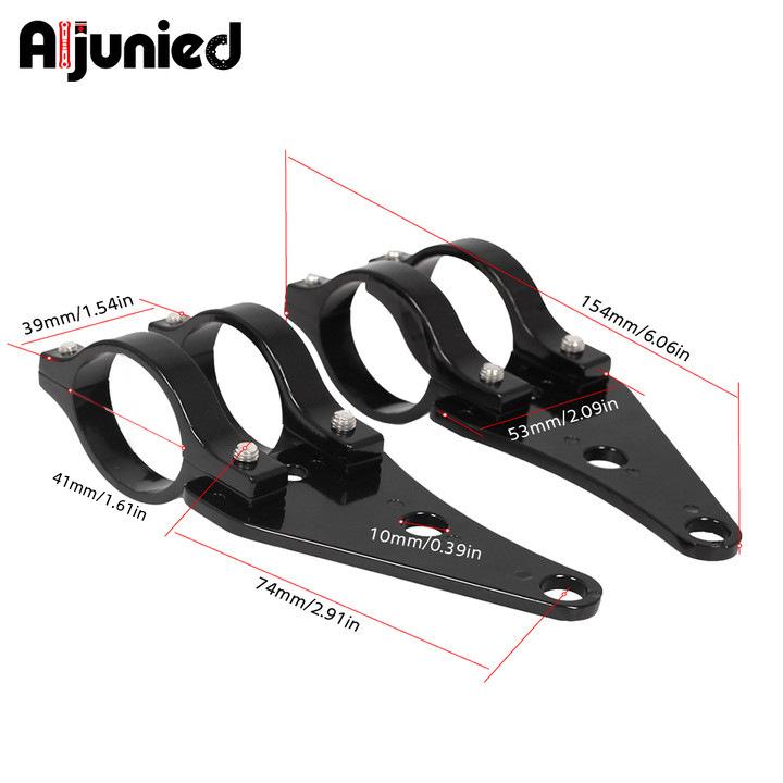 41mm Vintage Motorcycle Fork Headlight & Shock Absorber Mount Bracket