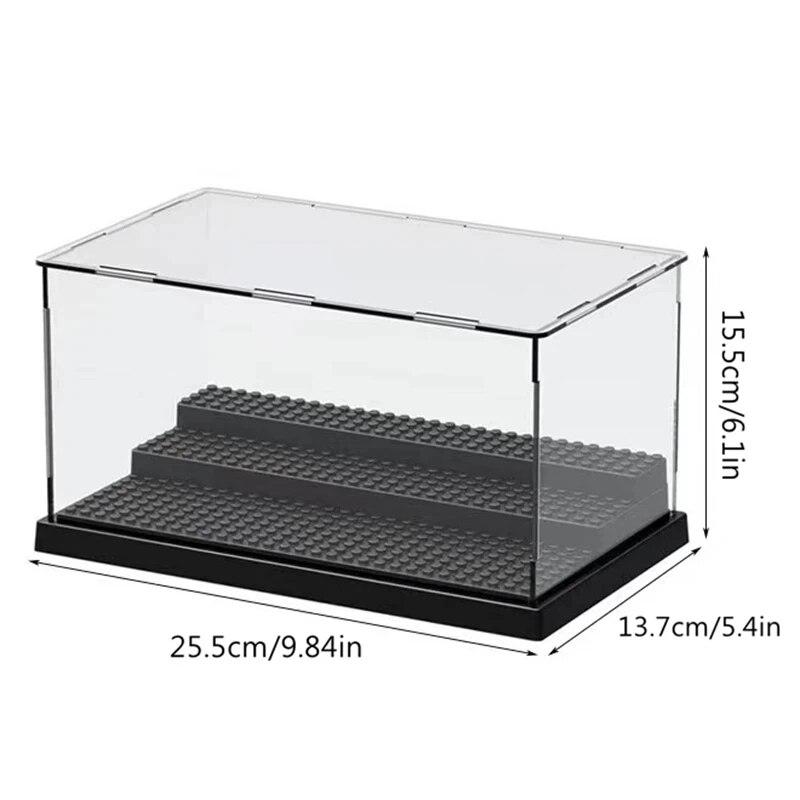 Non-Toxic Acrylic Transparent Display Box Building Blocks Model Assemble Dust Cover Figures Toys Protection Showcase Compatible With Brand