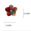 2Pcs Floral Acetic Acid Small Grab Clip Fashion Hairpin Fresh Mini Floral High-end Princess Head Cute Hair Accessory