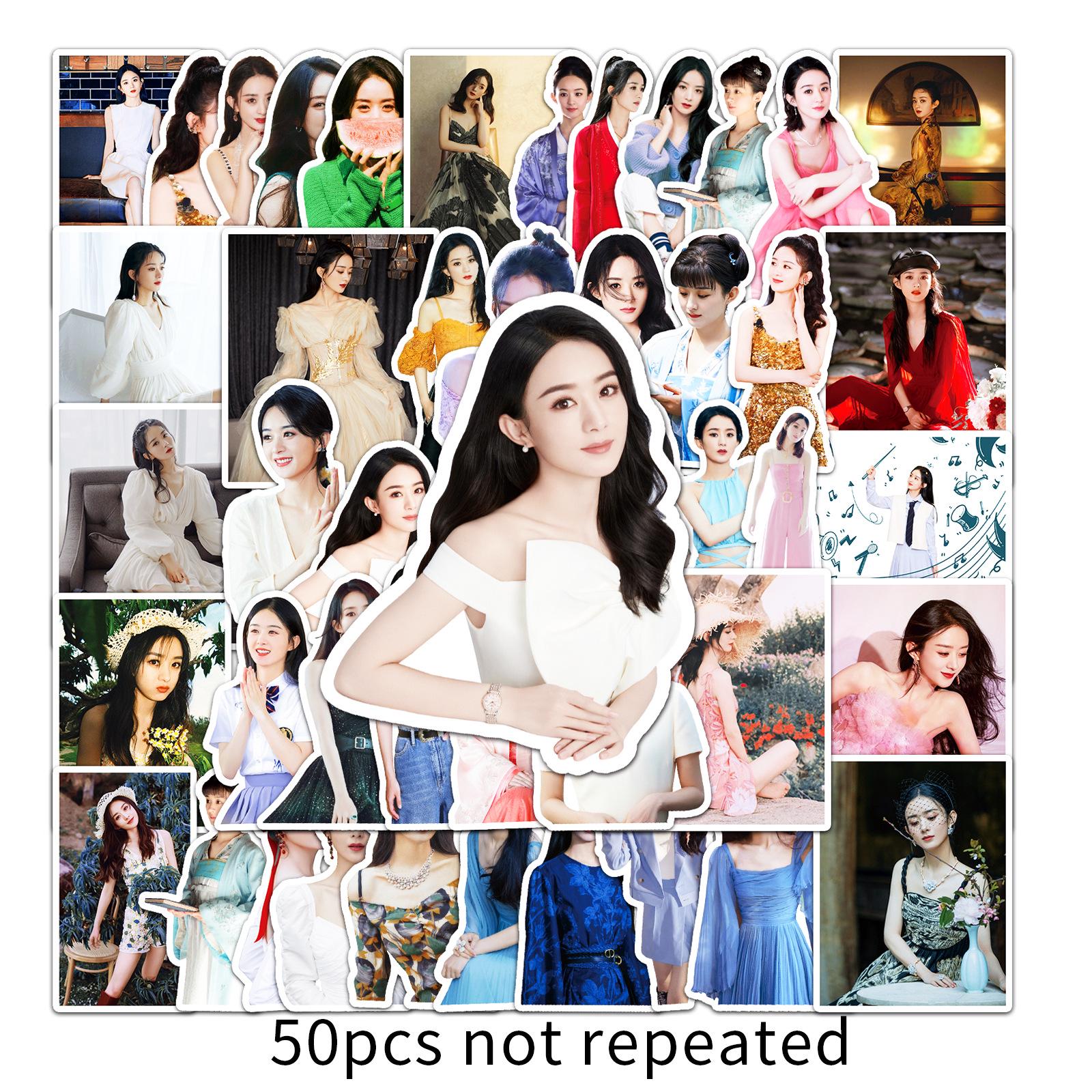 50 Zhao Liying Stickers: Celebrity Suitcase & Laptop Graffiti Decals