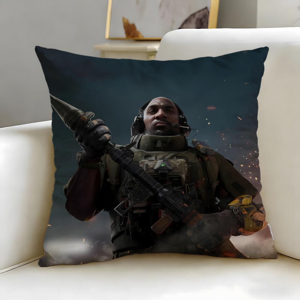 classic game Delta Force Cushion Cover Soft  EasyWash Pillow Case  Versatile for Couch Bed Travel and Office