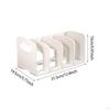 4 Section Desktop File Organizer Bookend Sorter Holder for Desk Study Room