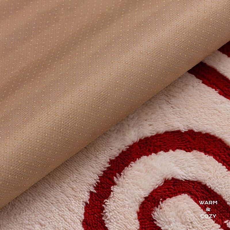 European Striped Jacquard Plush Sofa Cushion Simple Fashion Non-Slip Sofa Cover for Living Room Keep Warm Dustproof Couch Covers