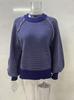 Spring New Women's Long-Sleeve Jacquard Pullover Sweater Jacket