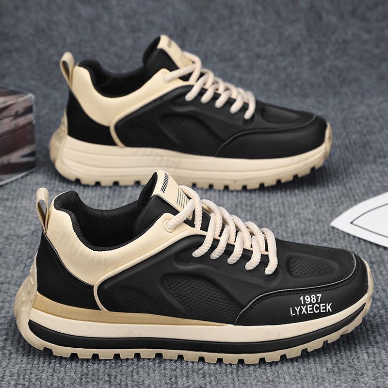Mode 2025 Vår Nya Herrskor Casual Sport Mode Trendskor Koreansk Version Bekväma Höjdökande Halkfria Chunky sneakers