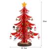 Wooden Material Christmas Tree Ornament Stereo Structure Christmas Decoration  Home