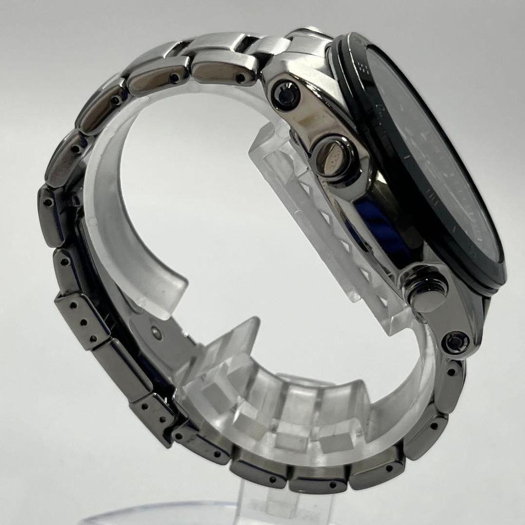 Used Casio Edifice EQW-M1000D Black Solar Radio Men's Windshield New