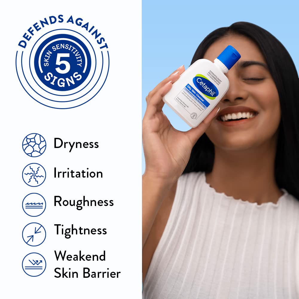 Cetaphil Oily Skin Cleanser Gentle Daily Foaming Face Wash For Oily Acne Prone Skin Deep Cleansing Hydrating Non Drying Effect 125ml