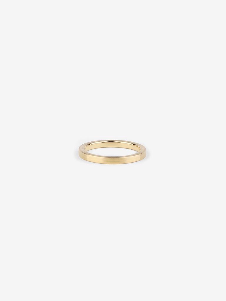 Benoit [Silver 925] Classic Matte Band Ring Gold