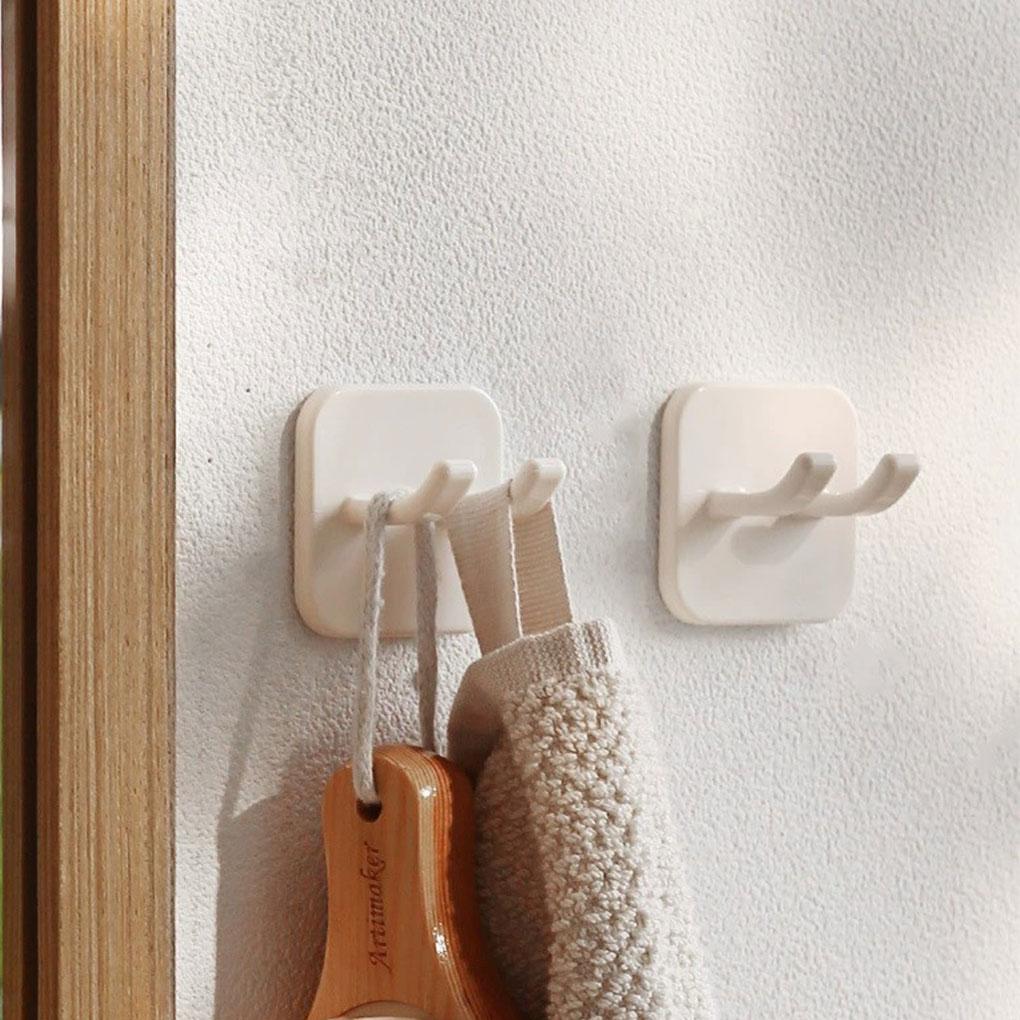 4 Stück Kunststoff Klebehaken Starke Tragfähigkeit Einfache Installation Selbstklebende Stecker- und Steckdosenleiste