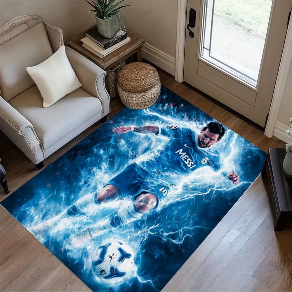Messi World Cup Trophy Carpet Suitable For Dining Room Study Room Outdoor Entryway Antislip Carpet Office Home Decor Birthdaychristmas Gift