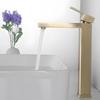 TLXT Brushed Gold Wall-Mounted Basin Faucet