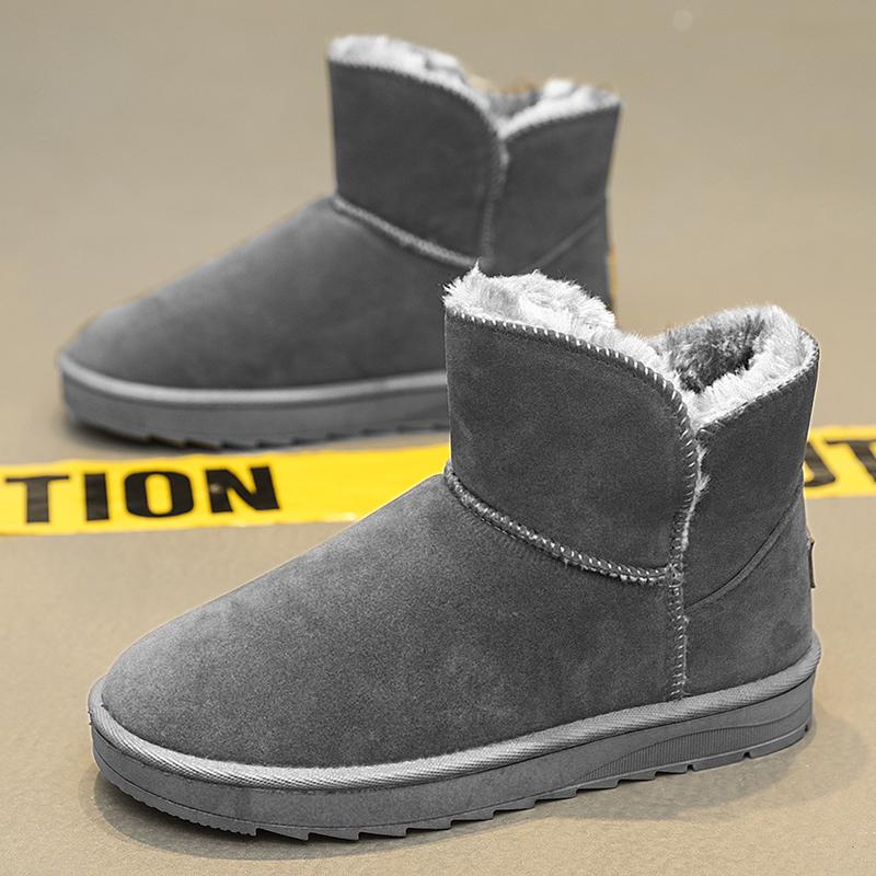 Fashion New large size women's high quality snow boots winter warm plus velvet women's boots lovers comfortable cotton shoes