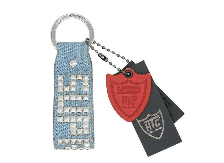 Supreme Hollywood Trading Company Studded Keychain Denim One-Size