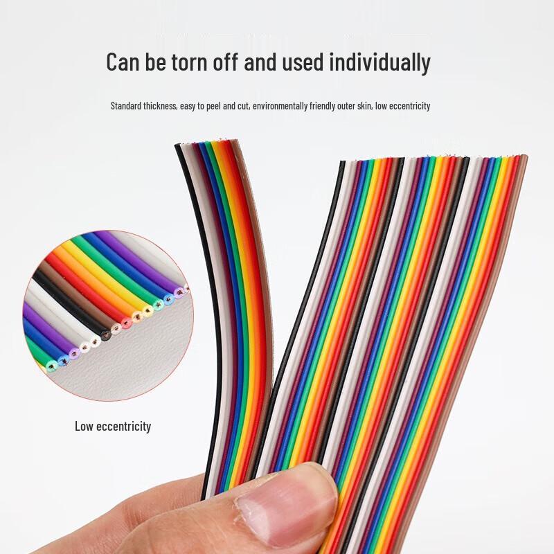 HOPECENT 40-Pin Colored Dupont Ribbon Cable