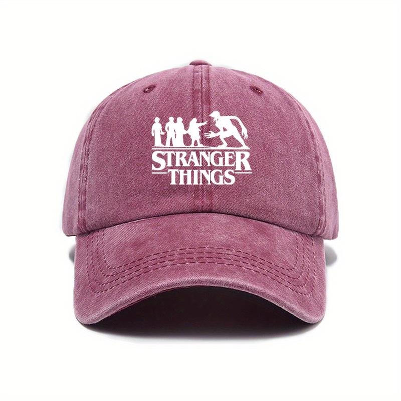 Versatile Old Washed Baseball Hat Cowboy Peaked Cap Street Fashion Hat for Women красный