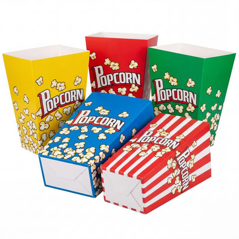 Folding Disposable Popcorn Boxes