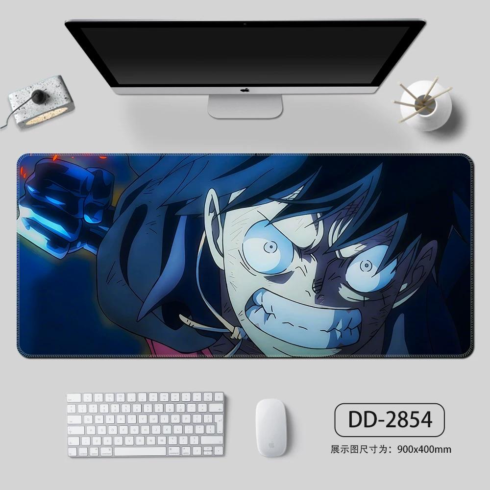 High Definition ONE PIECE Mouse Pad Oversize Boy Hot Blood Animation E-sports Keyboard Pad  Monkey D. Luffy Roronoa Zoro Computer Table Mat Animation