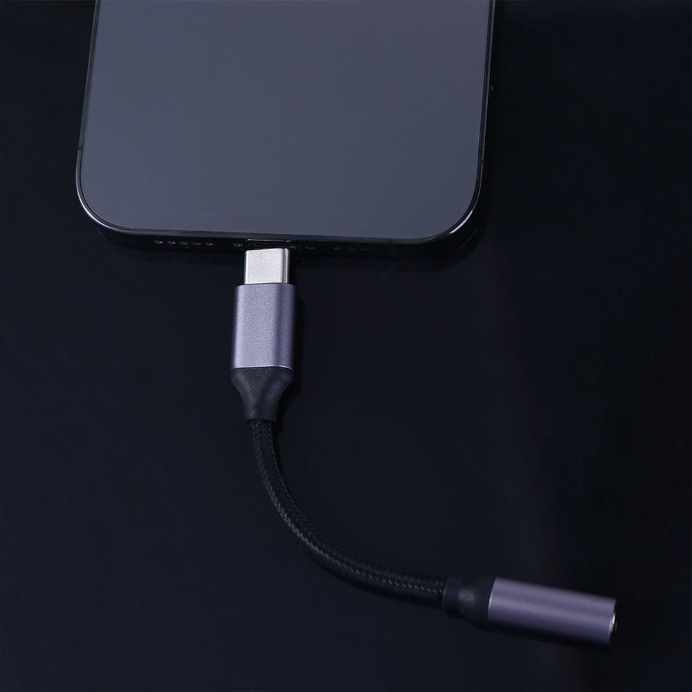 C to 3.5mm Jack Audio Cable Digital Decoder Earphone Amplifier Headphones Adapter Audio Adapter