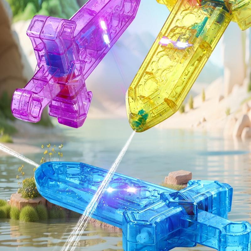 1/3Pcs Glowing Swords Water Squirting Water Guns Toy For Outdoor Water Play Beach Pool Party Gathering Water Activity